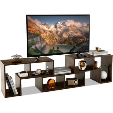 TV Stand for 50 55 60 65 Inch TV, 3 Pieces Free Combination Bookshelf Organizer, TV Console Table with Open Storage Shelves, Modern Entertainment Center for Living Room, Bedroom