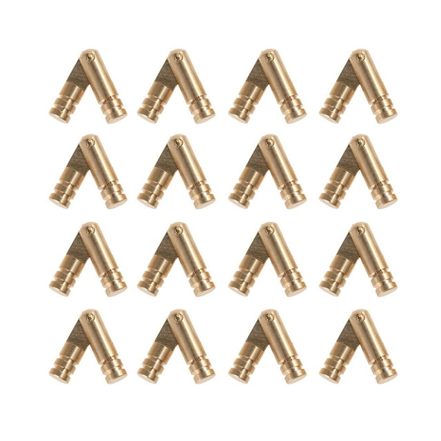 EeaseMX 50 bisagras cilíndricas de resorte resistentes de 5 x 30 mm, bisagras metálicas creativas para joyero (doradas)