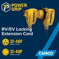 thumbnail image 2 of Cable de extensión para vehículos recreativos Camco Power Grip, 30 A, 125 V, 50 pies, con extremo de, 2 of 6