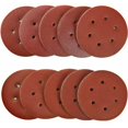 thumbnail image 1 of Discos de lijado abrasivos Discos abrasivos 100 piezas Discos de 150 mm Grano 40/80/120/180/320/600/800/1000/1500/2000 Ideal para pulir/lijar/eliminar óxido para lijadora excéntrica de 6 orificios, 1 of 5
