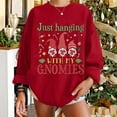 thumbnail image 2 of asdoklhq Plus Size Christmas Clothing,Christmas Sweatshirt for Women Oversized Graphic Casual Crewneck Long Sleeve Pullover Sweatshirt Tops Shirt Blouse, 2 of 5