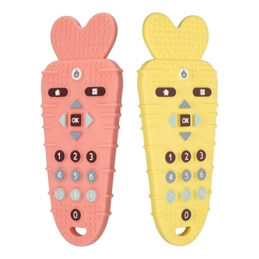KABOER 2 Pack Baby Teething Toys, Silicone Teething Toys for Babies6-12 Months, BPA Free, Soft and Textured Teether Relief Soothe Gums Baby Chew Toys