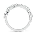 thumbnail image 2 of ANGARA Lab Grown Diamond Flower Scroll Ring for Women in 14K White Gold (Size-3.3mm| Color-F-G| Clarity-VS) | April Birthstone, Anniversary, Jewelry Gift for Women | Lab-Grown Diamond Ring, 2 of 4