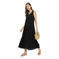 thumbnail image 6 of Oussum Women's Surplice Dress Rayon Long Evening Gown Formal Dress for Wedding, White, 6 of 6