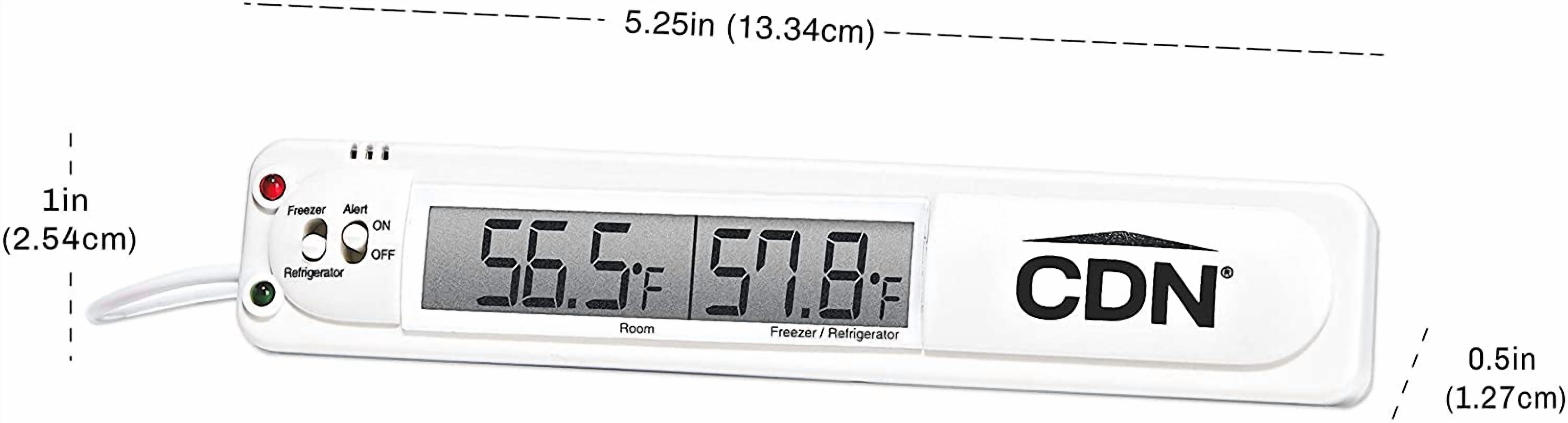 Refrigerator/Freezer Alarm | Room & Refrigerator/Freezer Monitoring, Alert, 39" Sensor Cable, Against Food Spoilage During Power Outages - TA20