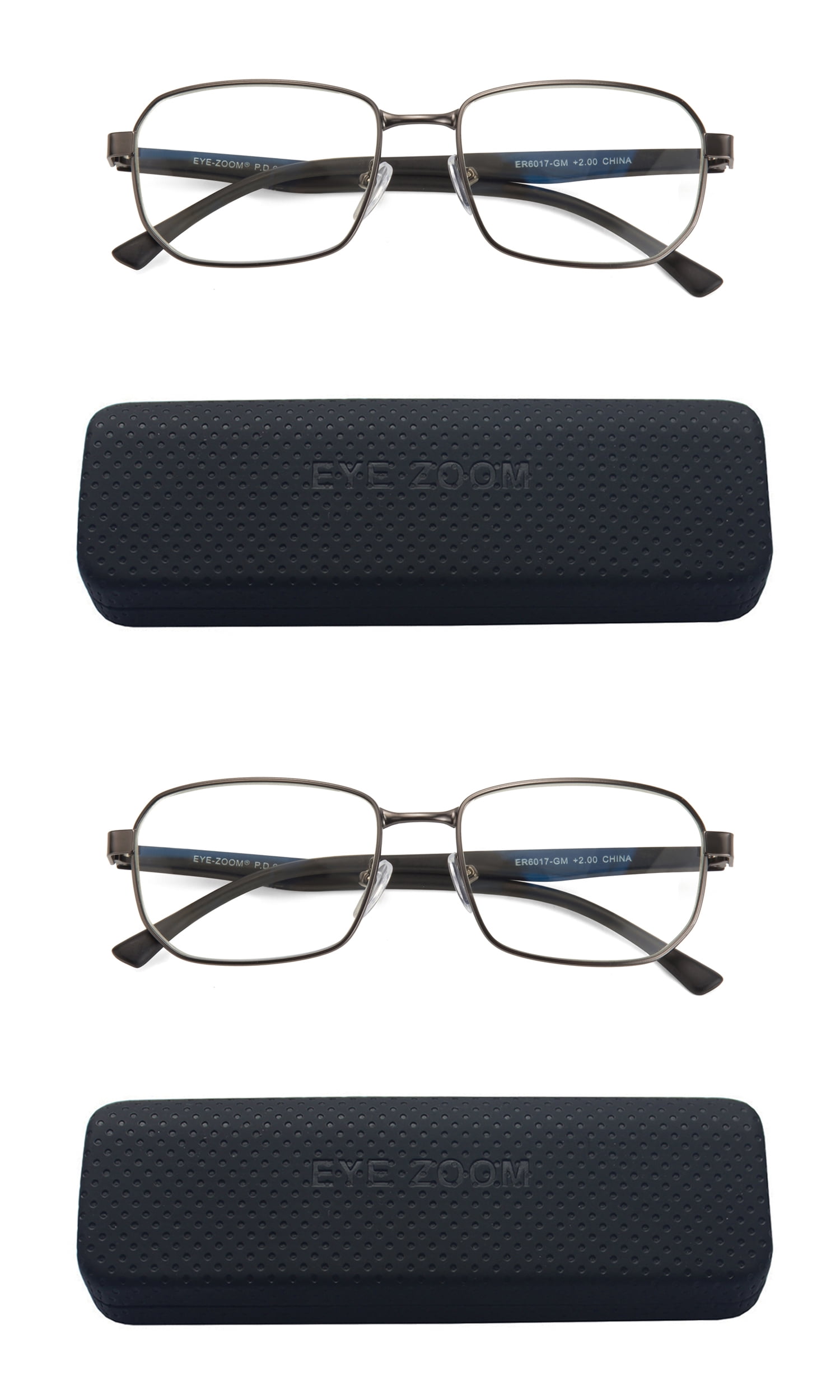 EYE ZOOM 2 Pack Unisex Design Style Blue Light Blocking Reading Glasses