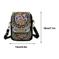 thumbnail image 3 of Hxlamzoo Home Supplies Clearance Yunnan Ethnic Style Embroidery Bag for Women Embroidered Body Mini Bag Flip Phone Bag, 3 of 8