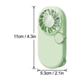 thumbnail image 4 of AuroraX Green Portable Pocket Fan Rechargeable Mini Handheld Fan Rechargeable Lightweight Battery Operated Quiet Fans for Wedding Guests, 4 of 6