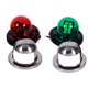 thumbnail image 5 of Luces LED Para Barcos Marinos De 12 V, Luces De Navegación Redondas Impermeables De Acero Inoxidable, Par De Señales Verdes Y Rojas, 5 of 7
