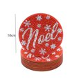 thumbnail image 4 of Posavasos DIY antideslizante diamante pintura mosaico mesa mantel redondo Kit regalos de Navidad FLhrweasw Nuevo, 4 of 9