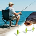thumbnail image 3 of 3-Hook Carp Fishing Hair Rig, Anti-Bottom Automatic Flipping Metal Fishing Rig, Ready-to-Use Suspension Lure for Freshwater Bottom Fish, 3 of 9