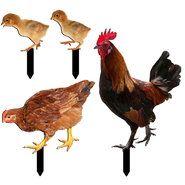 unbranded 4Ud De Gallina Para Jardín En Acrílico Resistente Para Exterior