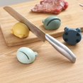 thumbnail image 3 of 1pc, Knife Sharpeners, Mini Frogs Sharpening Knife Tools, Kitchen Sharpener For Knife Scissors Blade, Manual Scissors Sharpener, Multi-function Sharpening Stone, Knife Sharpener Grinding Tool For Home, 3 of 5