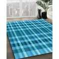 thumbnail image 2 of Ahgly Company Indoor Rectangle Patterned Bright Turquoise Blue Area Rugs, 4' x 6', 2 of 6