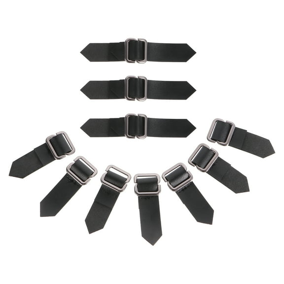 Raindrops 10 Pcs Uniform Skirt Buckles Lattice Hardware Pin Women's Black