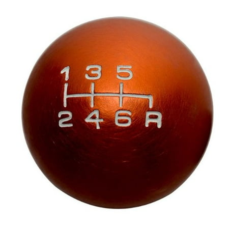 - 10x1.25mm Thread 6 speed JDM Round Ball Shift Knob in ORANGE Billet Aluminum for Nissan 350Z Fairlady Z 03 04 05 06 07 08 2003 2004 2005 2006 2007 2008