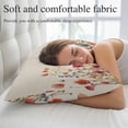 thumbnail image 5 of Pink Orange Teal Spring Floral Pillow Covers 12"x20", Watercolor Botanical Summer Flowers Soft Brushed Breathable Throw Pillow Covers, Pillowcase with Zipper for Couch Sofa Bedroom Living Room, 5 of 9