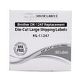 thumbnail image 6 of HOUSELABELS Compatible with DK-1247 Replacement Roll for Brother QL Label Printers; 180 Large Shipping Labels; 4.07" x 6.4" (103mm*163mm) with 1 REUSABLE CARTRIDGE - 7 Rolls, 6 of 7