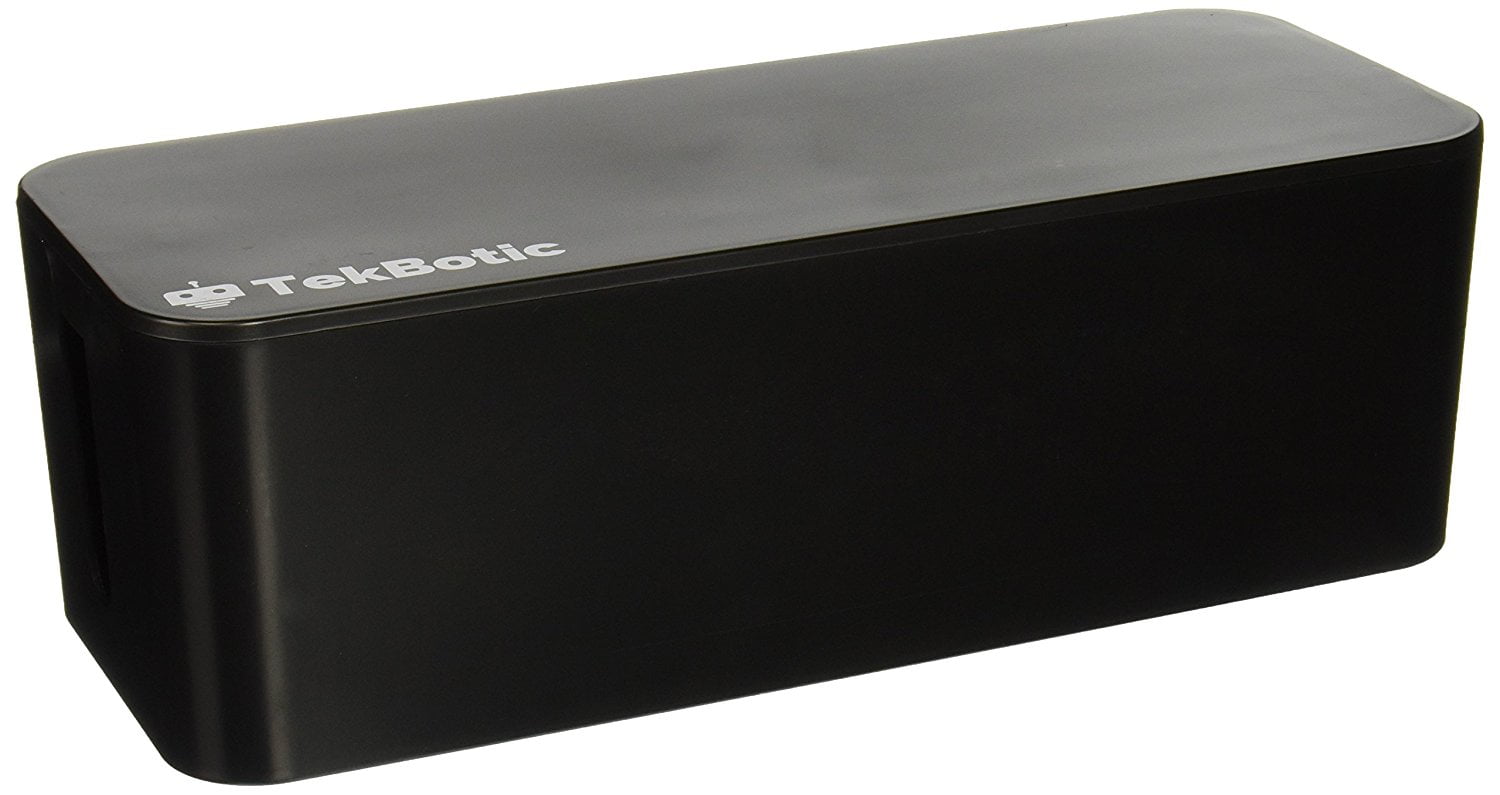 tekbotic Power Cable Organizer Cable Management Box 16 inch Large