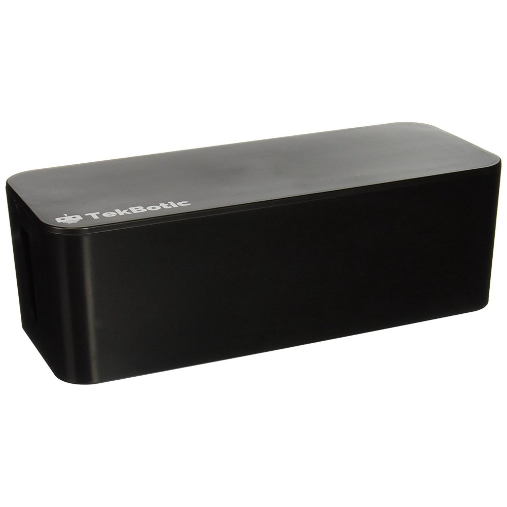 tekbotic Power Cable Organizer Cable Management Box 16 inch Large