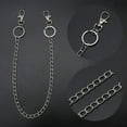 thumbnail image 5 of WINDLAND Punk 16" Waist Pants Chain Belt Wallet Chain Hip Hop Pocket Chain for w/ Keyring Waist Chain Anti-lost for Key Chain for, 5 of 21