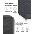 thumbnail image 6 of Owleys Luxury Kick Mat - Black Eco-Leather Back Seat Protector for Kids, Universal Fit, 1 pc, 6 of 13