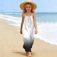 thumbnail image 5 of ITSAME Slip Dress for Girls, Backless Loose Fit Gradient Print Party Fashion Casual Dress for Summer Black 9T, 5 of 9