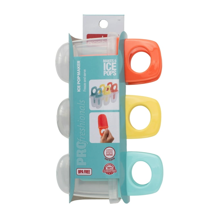 GoodCook ProFreshionals Ice Pop Maker, Makes 6 Ice Pops, Assorted Colors 