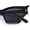 Black Frame - Black Lens, variant on SA106 Womens Rich Gilded Age Opulent Gothic Cat Eye Plastic Fashion Sunglasses Black Frame - Black Lens