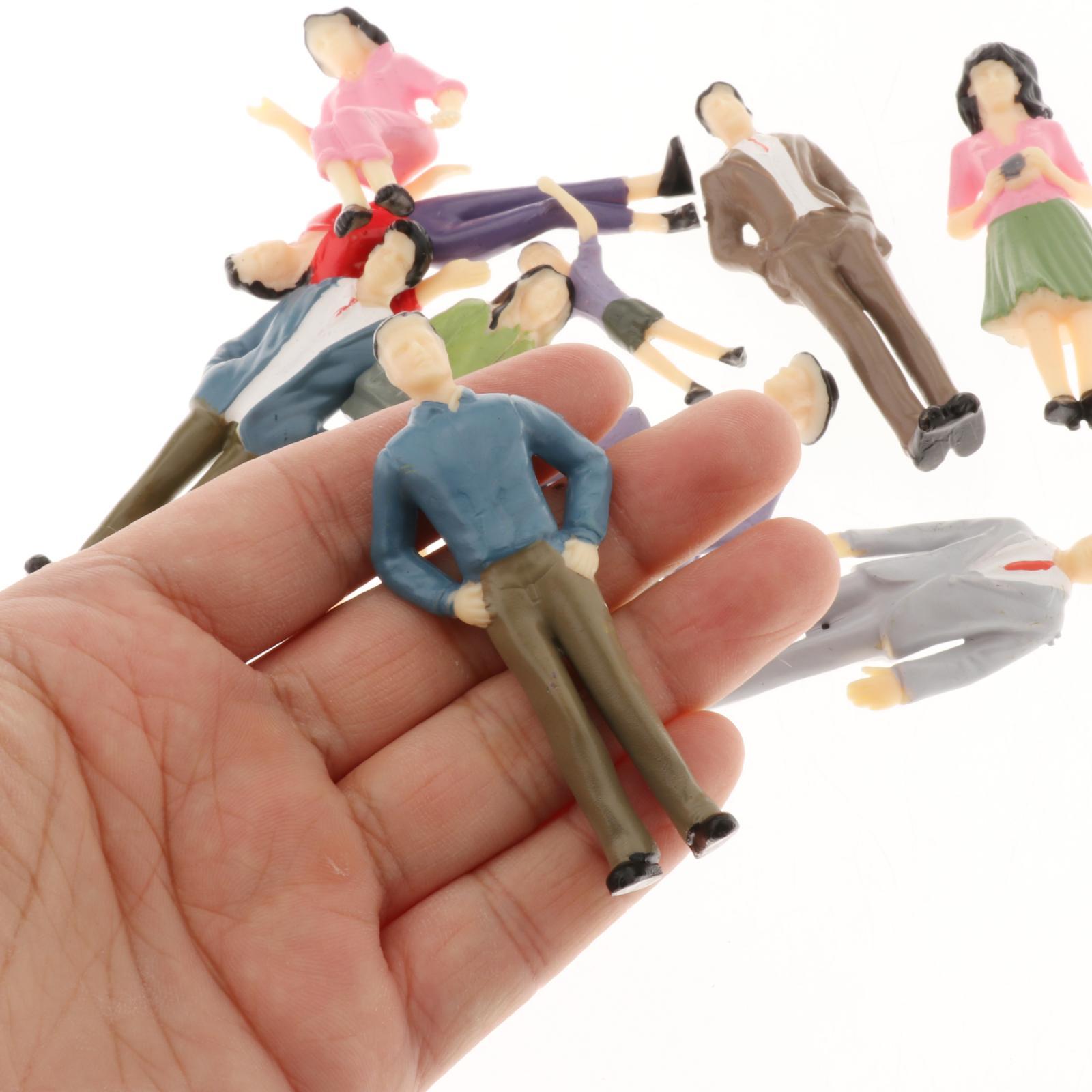 EVEMODEL P2516 12pc G Scale Unpainted Seated Figures – 1:25 For Model Train Railway