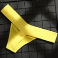 thumbnail image 5 of Bigersell Womens Panties Clearance Maternity Underwear Cheeky Panty Style P-354 Nylon Brief Panties Thong Bikini Briefs Mid Waist Women Cheeky Panties Yellow M, 5 of 8