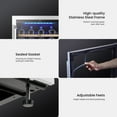 thumbnail image 4 of Yeego 24" Wine Refrigerator Cooler, 52 Bottle Wine Fridge Built-in or Freestanding with Stainless Steel Tempered Glass Door for Home/Office, 4 of 9