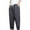 Dark Gray, variant on Timegard Mens Cotton Linen Pants Plus Size Solid Color Baggy Pants Casual Lightweight Trousers Summer