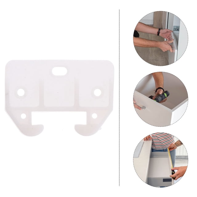 OUNONA 10Ud Guías De Rieles Para Cajones De Plástico Para Muebles Duraderas Y Estables