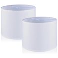 thumbnail image 1 of Pantallas de lámpara, 2 piezas de pantalla de tambor para lámpara de mesa, lámparas de pie, pantallas de lámpara de tela de repuesto de 13 x 13 x 10 pulgadas, 1 of 5
