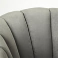 thumbnail image 6 of Home Square Velvet Accent Chair in Gray and White - Set of 2, 6 of 6