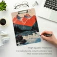 thumbnail image 3 of FORMRS Acrylic Clipboard with Low Profile Clip Standard A4 Letter Size, 12.5" x 9", Mountains at Dawn, 3 of 8