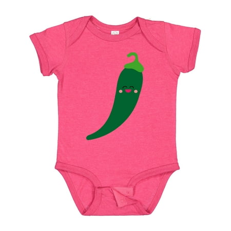 

Inktastic Green Chili Pepper Kawaii Gift Baby Boy or Baby Girl Bodysuit