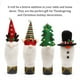 thumbnail image 5 of Funda de felpa para botella de vino, árbol de Navidad, barba, ropa a prueba de polvo, sombrero de champán puntiagudo, manga de botella de vino Kits de decoración para fiestas Muñeco de nieve Injueey HA068793-04, 5 of 6