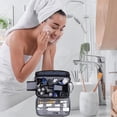 thumbnail image 4 of Neceser de Viaje, Bolsa de Aseo para Mujer y Hombre, Organizador de Maquillaje y Herramientas de Afeitado con Gancho Colgante, 4 of 4