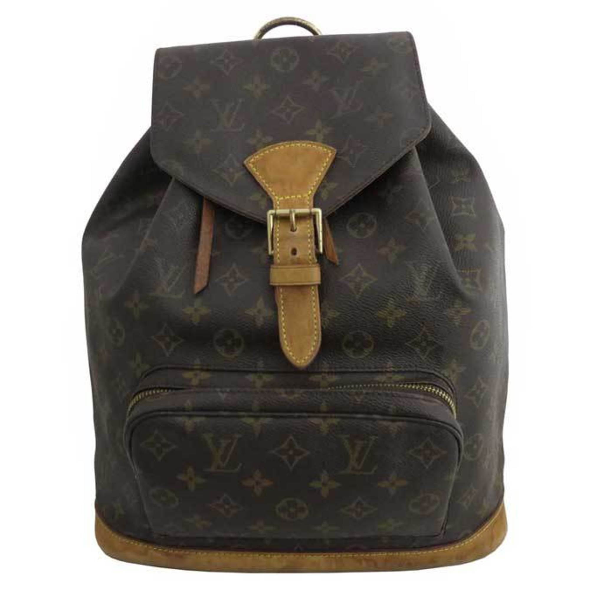 Louis Vuitton Montsouris Canvas Backpack Bag (Pre-Owned) - Brown
