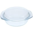 thumbnail image 1 of Glass Casserole with Lid Covered Glass Casserole Dish with Handles Microwave Safe Glass Bowl, 1 of 6