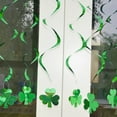 thumbnail image 6 of Felt Shamrocks Clovers Garlands Banners StPatricks Day Decorations Hangings Shamrocks Decor Garlands Banners Irish Day Party, 6 of 8