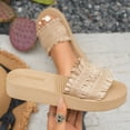 thumbnail image 6 of Willtoo Ladies Bohemian Elegant Slippers,Slip On Flip Flops for Beach Travel,Comfy Toe Ring Orthotic Orthopedic Sandals, 6 of 7