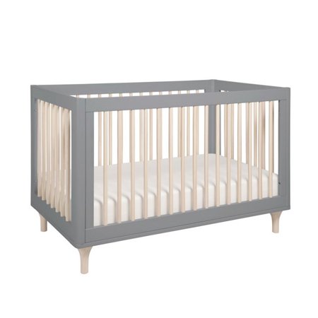 Babyletto Lolly 3 In 1 Convertible Crib With Toddler Rail In Grey