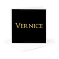 thumbnail image 5 of 3drose, Vernice Favored Girl Baby Name in the Usa. Yellow on Black Gift, 12 Greeting Cards with Envelopes, 5 of 7