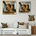 thumbnail image 4 of Designart "Spiraling In The Golden Ratio" Abstract Spirals Floater Framed Canvas Prints, 4 of 5