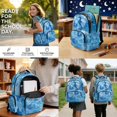 thumbnail image 2 of Kuiaobaty Seahorse Print Backpack and Pencil Case Set for Girls Boys Flower Print Backpack with Lunch Box Large Capacity Bookbag and Water Bottle Holder with Bottle Holder for School Travel, 2 of 7