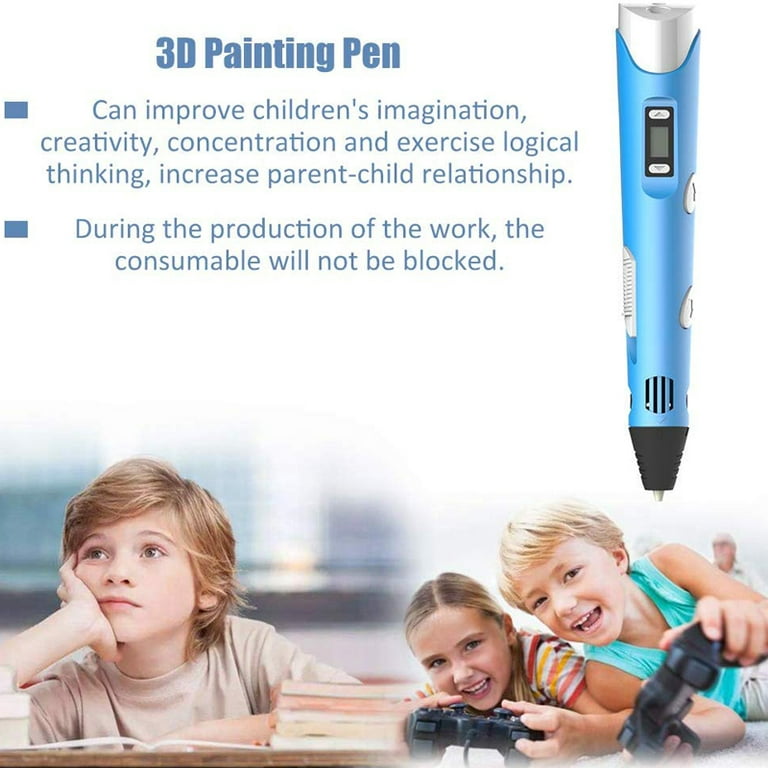 3D Pen for Kids Professional Creative 3D Printing Pen with 10 Colors  Filaments 3D Drawing Craft Pen Holiday Christmas Toys/Gifts