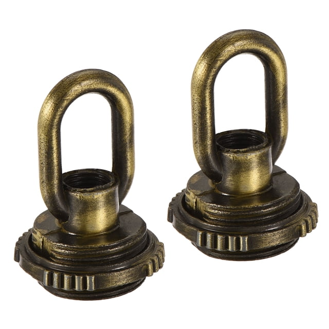 Unique Bargains 25kg Max Load 30x44mm M10 Thread Ring Shape Female Loop Eye Nut Bronze 2 Pack